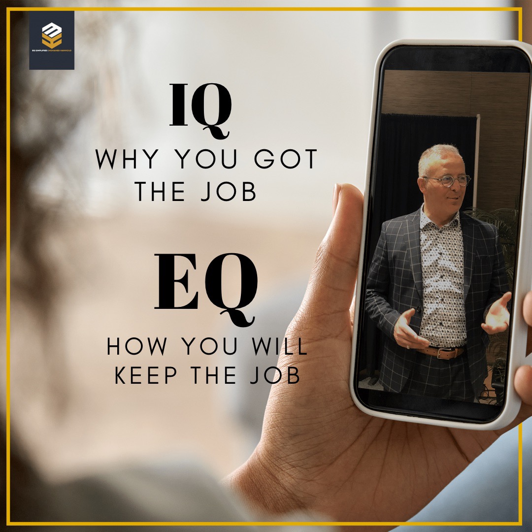 Your IQ likely landed you the job but if you want to excel at it, you’ll need to develop your EQ
